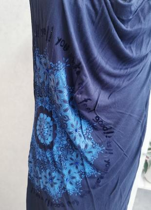 Платье из вискозы с магической мандалой3 фото