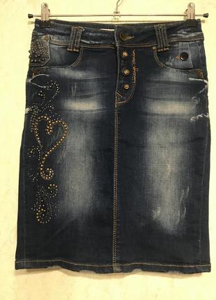 Джинсовая юбка, р.м, от denim'