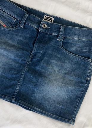 Вінтажна спідниця юбка джинсова diesel
