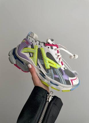 Кросівки у стилі balenciaga runner trainer neon colors premium