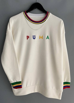 Світшот puma (білий)4 фото