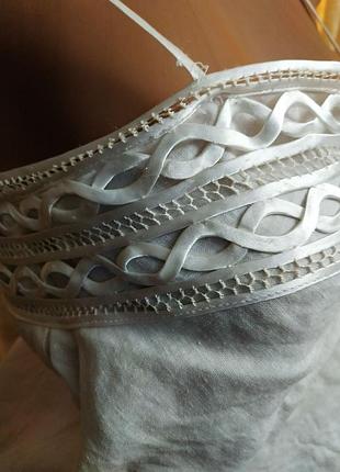 Чудовий топ з натуральної елітної тканини рамі (ramie) топік