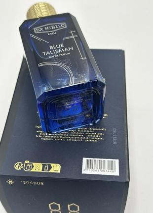 Ex nihilo blue talisman 100 ml original pac  європа (батч код)2 фото