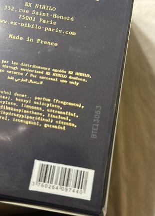 Ex nihilo blue talisman 100 ml original pac европа (батч код)