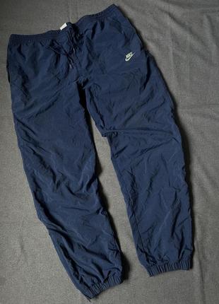 Винтажные нейлоновые спортивные штаны 80-х nike vintage nylon