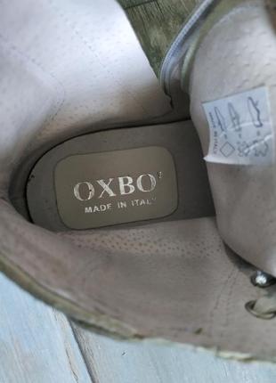 Итальянские кожаные высокие кроссовки oxbo6 фото