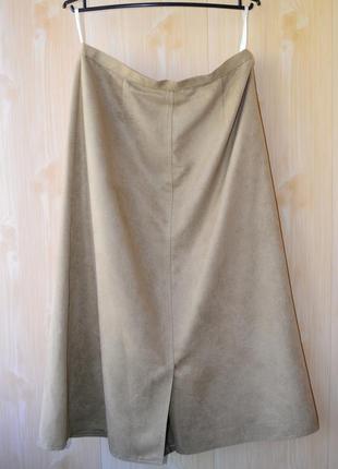 Замшевая юбка юбка под замш трапеция максы мыды длинная cotswold крупнобритания1 фото