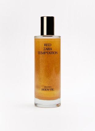 Масло для тела шиммер zara red temptation