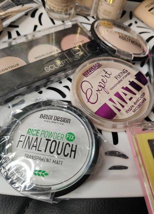 Рисова пудра belour design/ luxevisage матуюча пудра
