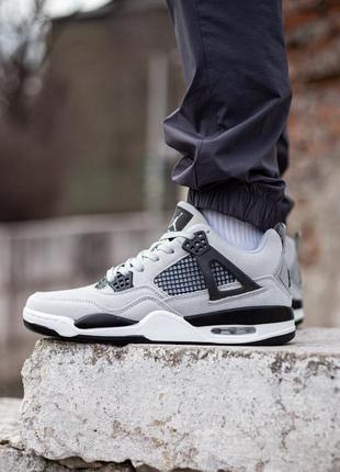 Nike air jordan 4 retro grey3 фото