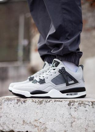 Nike air jordan 4 retro grey2 фото