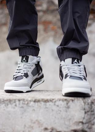 Nike air jordan 4 retro grey9 фото