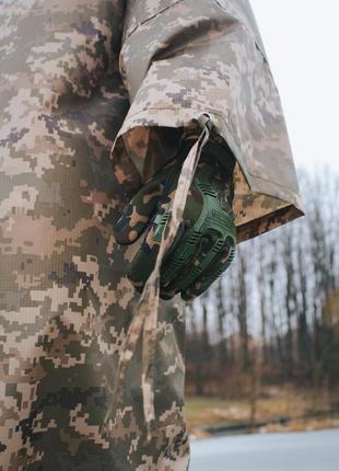 Плащ дощовик тактичний пончо армійський накидка з капюшоном shield піксель7 фото