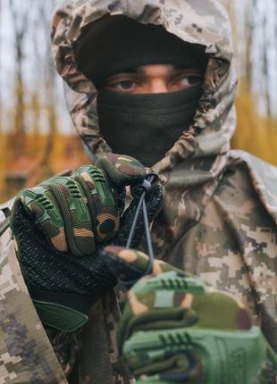 Плащ дощовик тактичний пончо армійський накидка з капюшоном shield піксель9 фото