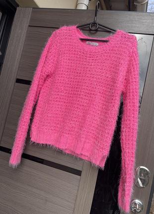 Розовый свитер zara