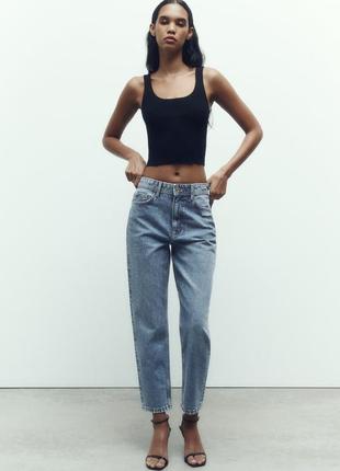 Zara женские мом фит джинсы2 фото