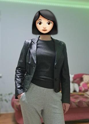 Распродажа❗️ кожаный пиджак