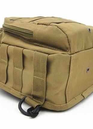 Армейская тактическая нагрудная сумка. тактическая однолямочная сумка койот9 фото