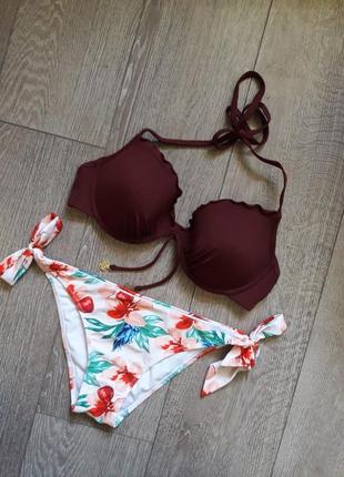 Яскравий ліф верх від купальника h&m чашка з