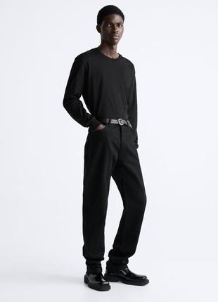 Zara черные мужские джинсы (котон )3 фото
