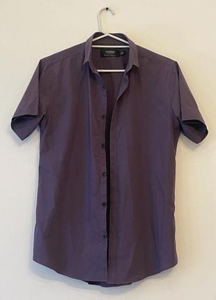 Сорочка topman, бордова, s