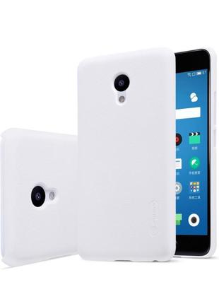 Чехол-накладка nillkin super frosted для meizu m5 (белый)1 фото