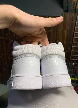 Кросівки adidas sport casual hoops високі білі форси кеди для міста gw0401 америка9 фото