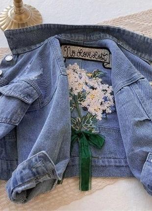 Джинсовая куртка. джинсовка для девочки