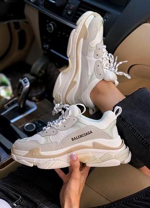 Кросівки  triple s white кроссовки