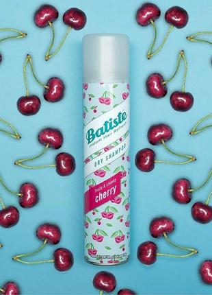 Сухой шампунь для волос batiste dry shampoo fruity & cheeky cherry, 200 мл, батистое