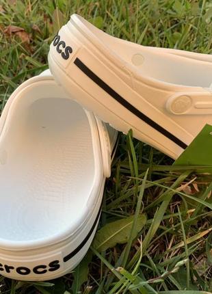 Crocs crocband сабо. женские кроксы. мужские кроксы. белые кроксы3 фото