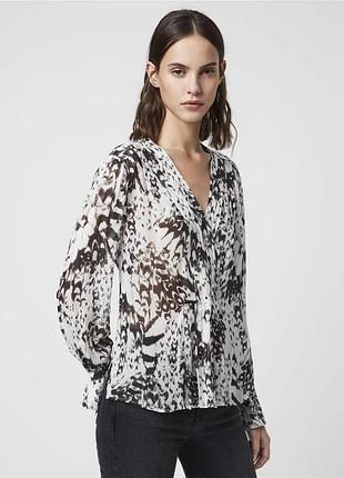 Шифонова блузка з крилами метелика allsaints