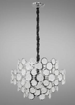 Люстра з круглими скляними елементами типу "артишок" золото 88011-500g