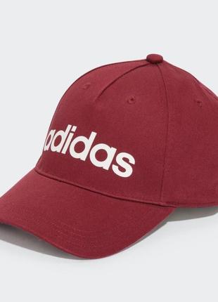 Кепка adidas оригінал hd2220 нова бейсболка sport casual спортивні бордові червоні біг лого унісекс1 фото