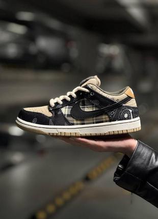 Мужские кроссовки nike sb dunk low x travis scott cactus jack 36