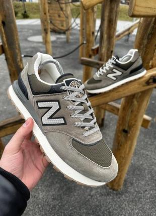 New balance 574 х stone island6 фото