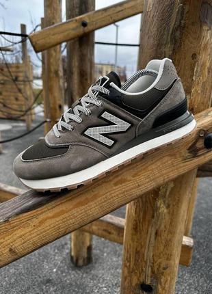 New balance 574 х stone island4 фото