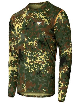 Лонгслив военный тактичечкий мужская армейская футболка с длинным рукавом xxl flecktarn ku-22