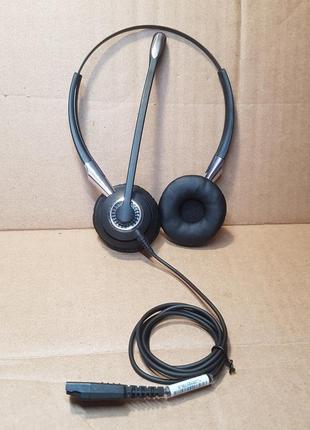 Наушники гарнитура jabra biz 2400 ii qd duo  2409-820-204