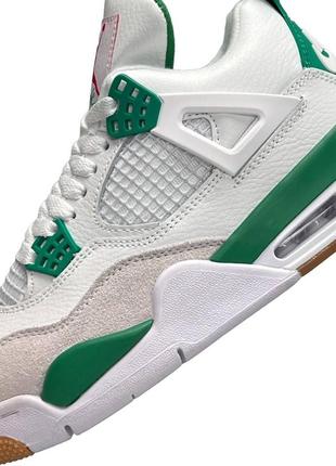 Жіночі кросівки air jordan 4 retro x sb “pine green”6 фото