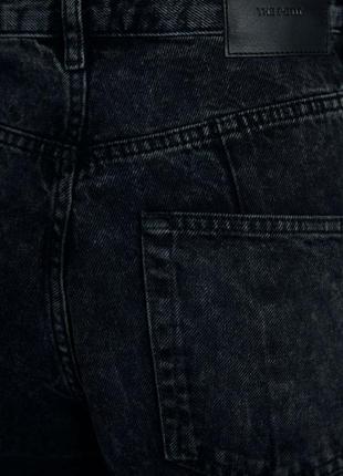 Черные джинсы с эффектом потёртости zw premium petit.5 фото