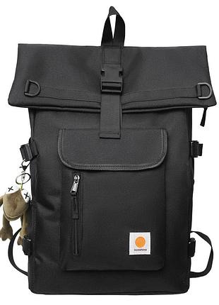 Рюкзак чоловічий міцний backpack tex-top чорний