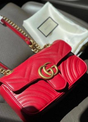 Жіноча сумка в стилі gucci gg marmont