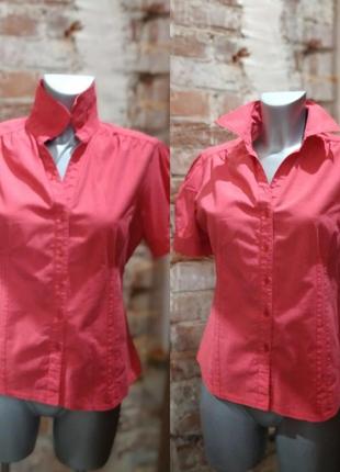 Блузка рубашка красная малина р14 evie5 фото