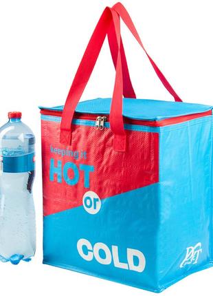 Термосумка, сумка-холодильник 32х20х35 см 22 л sannen cooler bag красно-синяя dt42441 фото