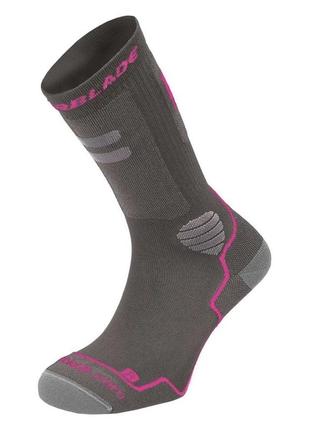 Шкарпетки rollerblade high performance для жінок dark grey-pink (l)