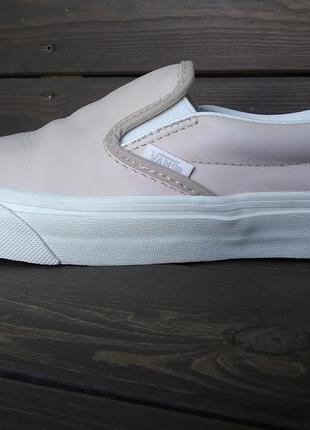 Слипоны кожаные vans