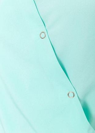 Блуза однотонная, цвет мятный, 230r905 фото