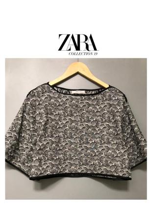 Zara кроп-топ укорочена блузка топ футболка блуза