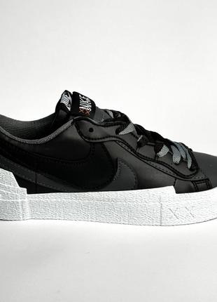 Оберіть стильні кросівки nike blazer low sacai black